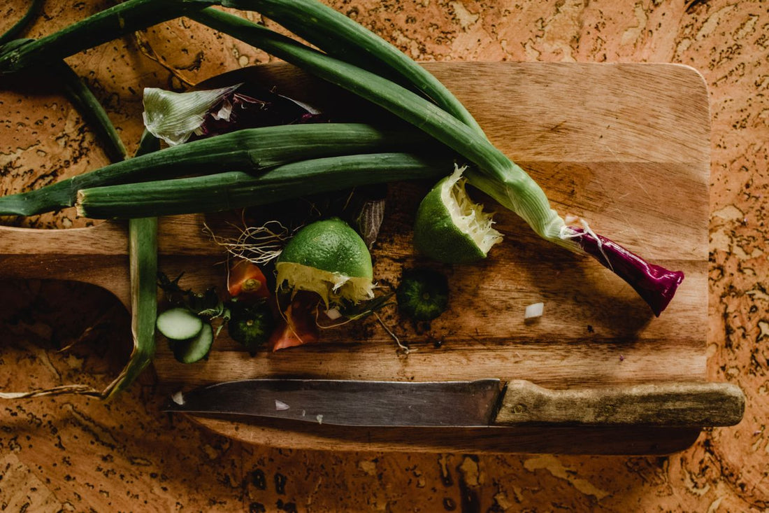 Food scraps on the kitchen