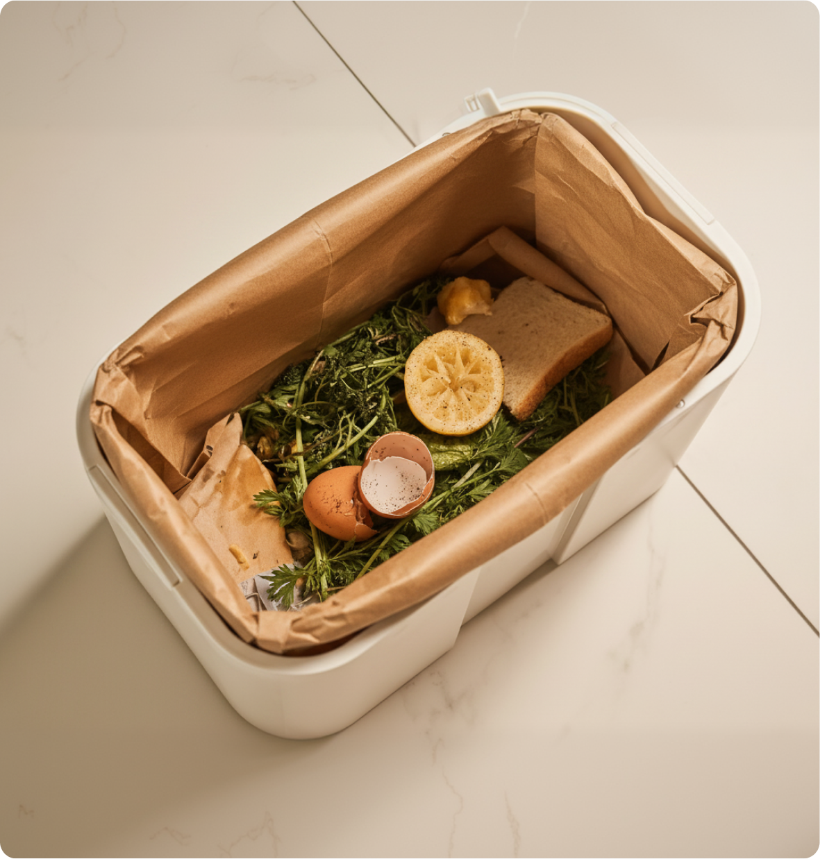 No home-composting, not a food grinder